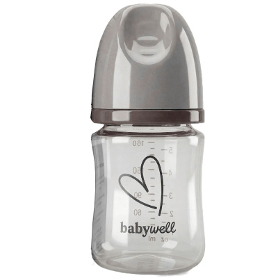 Бутылочка для кормления Babywell 08067 серая 1